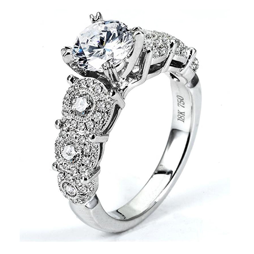 White Gold Wedding Ring Mount