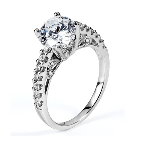 White Gold Wedding Ring Mount