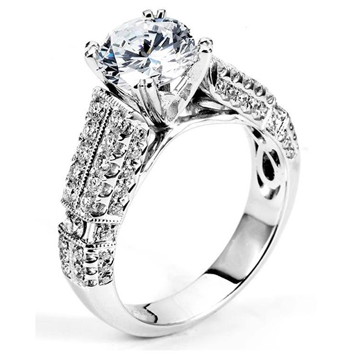 White Gold Wedding Ring Mount