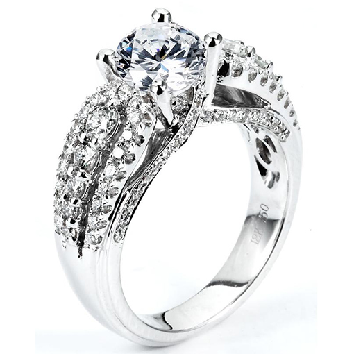 White Gold Wedding Ring Mount