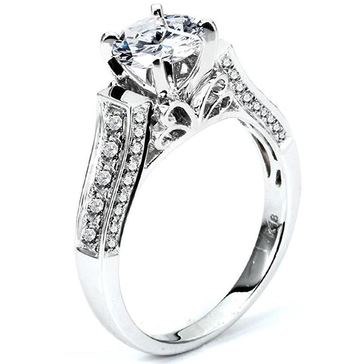 White Gold Wedding Ring Mount