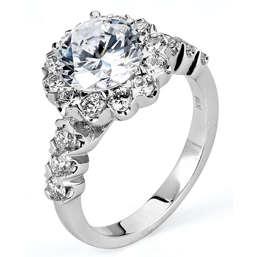 White Gold Wedding Ring Mount