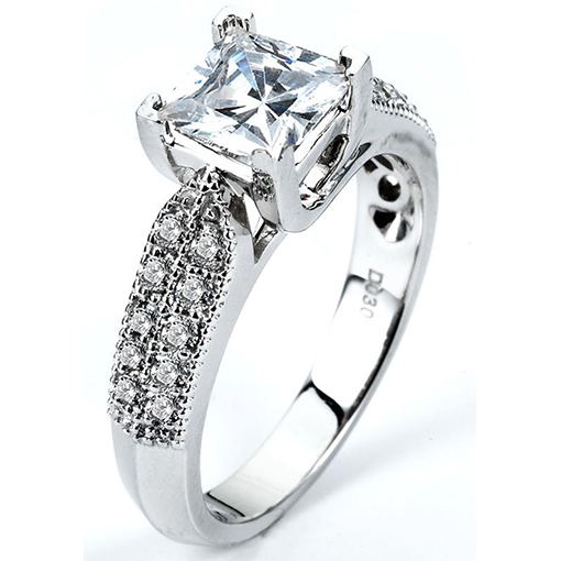 White Gold Wedding Ring Mount
