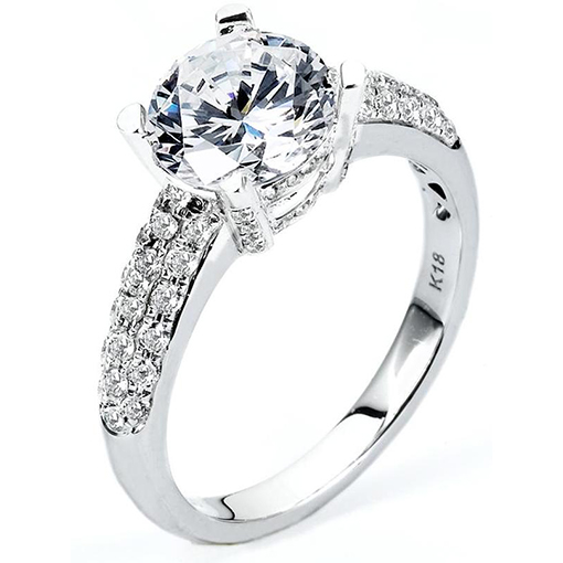 White Gold Wedding Ring Mount