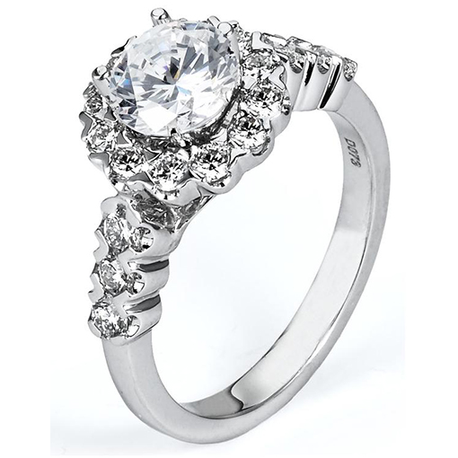 White Gold Wedding Ring Mount