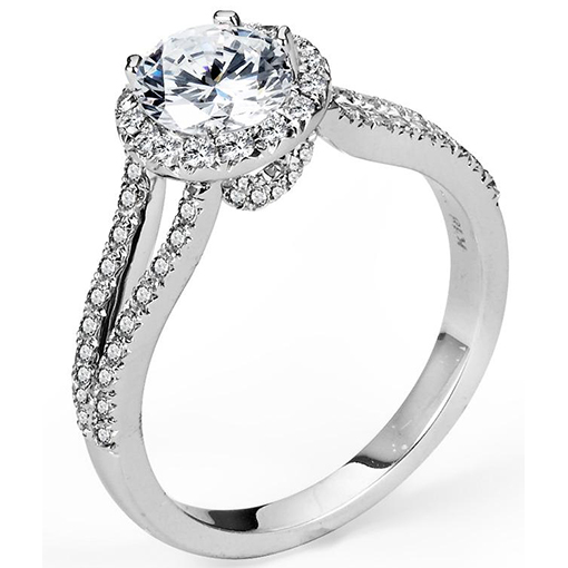 White Gold Wedding Ring Mount