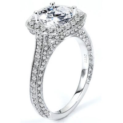 White Gold Wedding Ring Mount