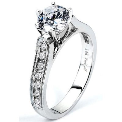 White Gold Wedding Ring Mount