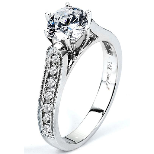 White Gold Wedding Ring Mount
