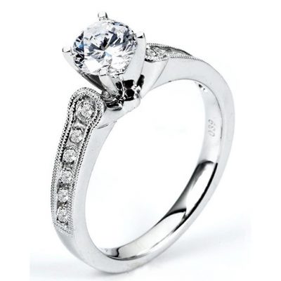 White Gold Wedding Ring Mount