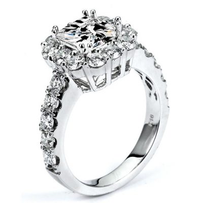 White Gold Wedding Ring Mount