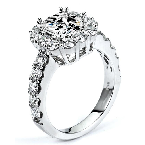 White Gold Wedding Ring Mount