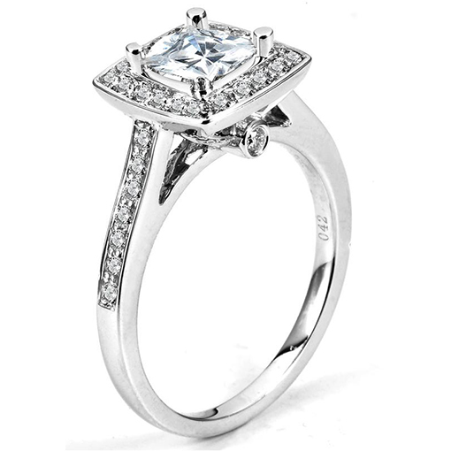 White Gold Wedding Ring Mount