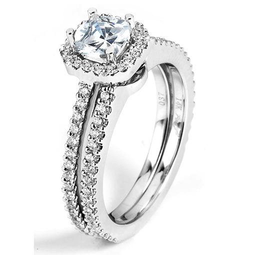 White Gold Wedding Ring Mount