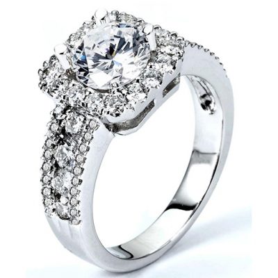White Gold Wedding Ring Mount