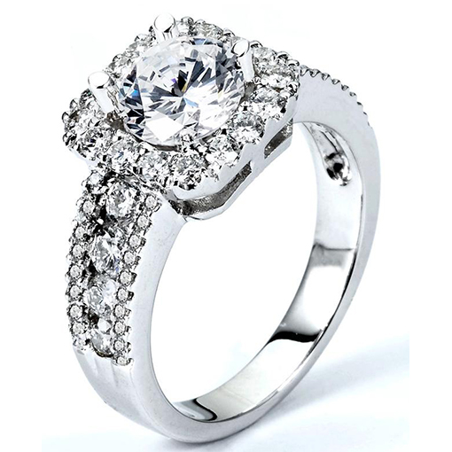 White Gold Wedding Ring Mount