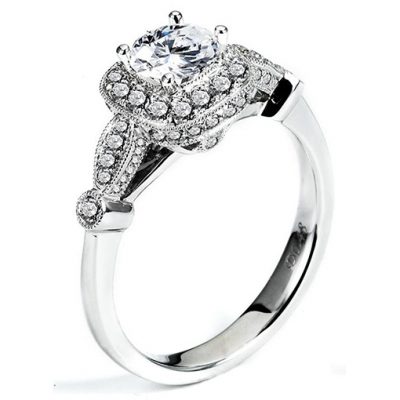 White Gold Wedding Ring Mount