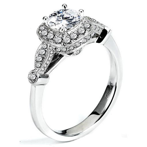 White Gold Wedding Ring Mount