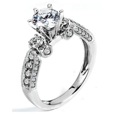 White Gold Wedding Ring Mount
