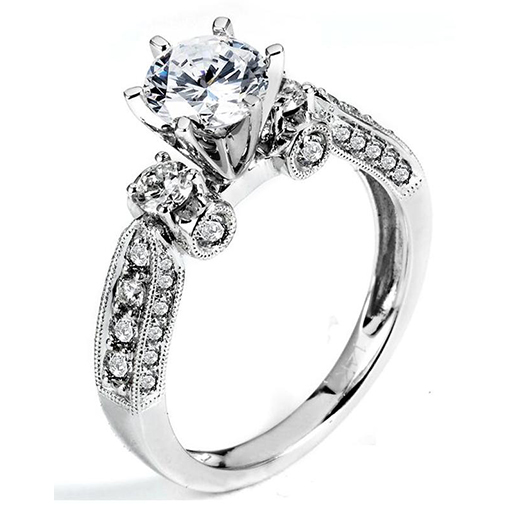 White Gold Wedding Ring Mount