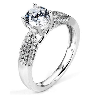 White Gold Wedding Ring Mount