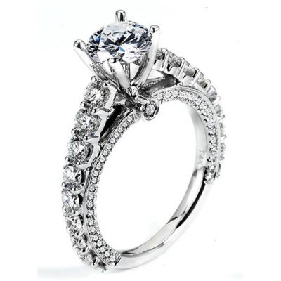 White Gold Wedding Ring Mount