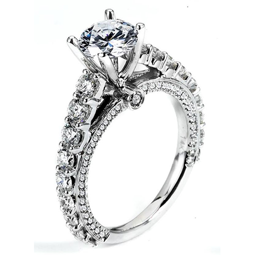 White Gold Wedding Ring Mount
