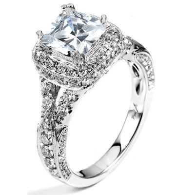 White Gold Wedding Ring Mount