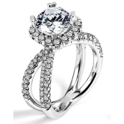 White Gold Wedding Ring Mount