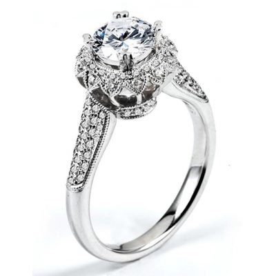 White Gold Wedding Ring Mount