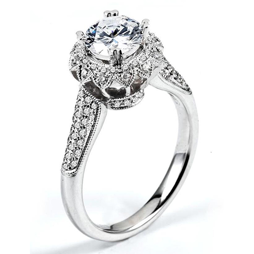 White Gold Wedding Ring Mount