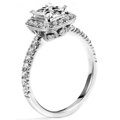 White Gold Wedding Ring Mount