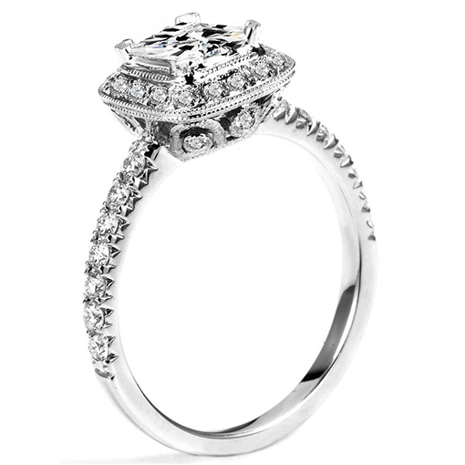 White Gold Wedding Ring Mount