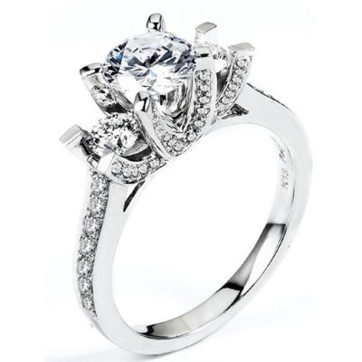 White Gold Wedding Ring Mount