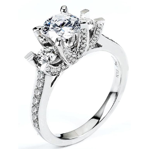 White Gold Wedding Ring Mount