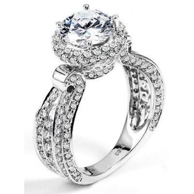White Gold Wedding Ring Mount