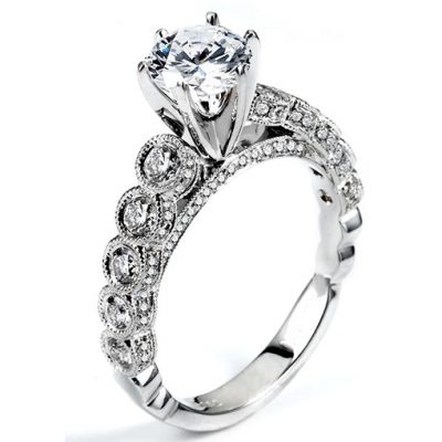 White Gold Wedding Ring Mount