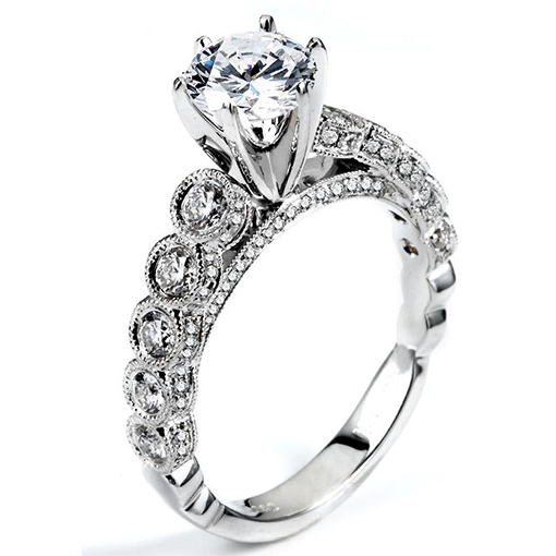White Gold Wedding Ring Mount