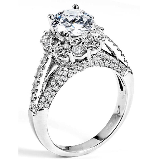 White Gold Wedding Ring Mount