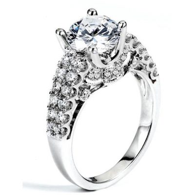 White Gold Wedding Ring Mount