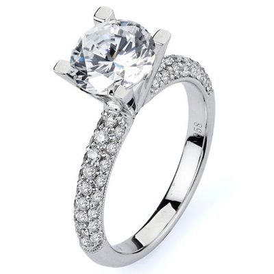 White Gold Wedding Ring Mount
