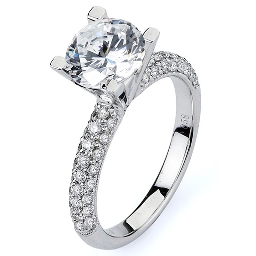 White Gold Wedding Ring Mount