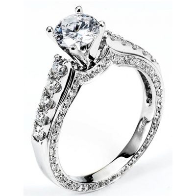 White Gold Wedding Ring Mount