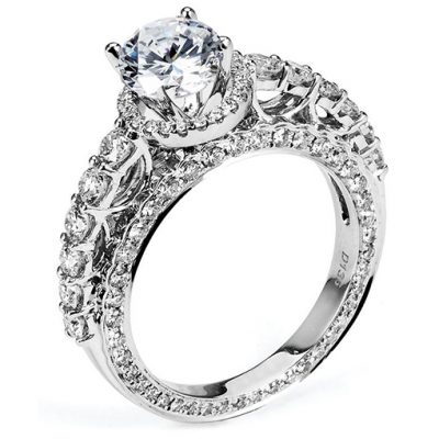 White Gold Wedding Ring Mount