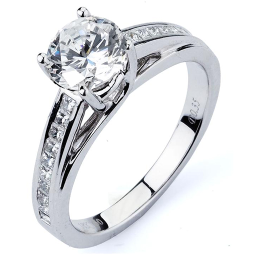 White Gold Wedding Ring Mount