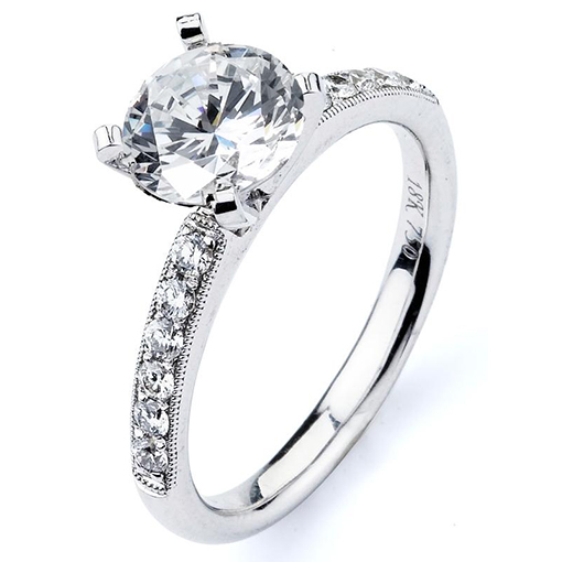 White Gold Wedding Ring Mount