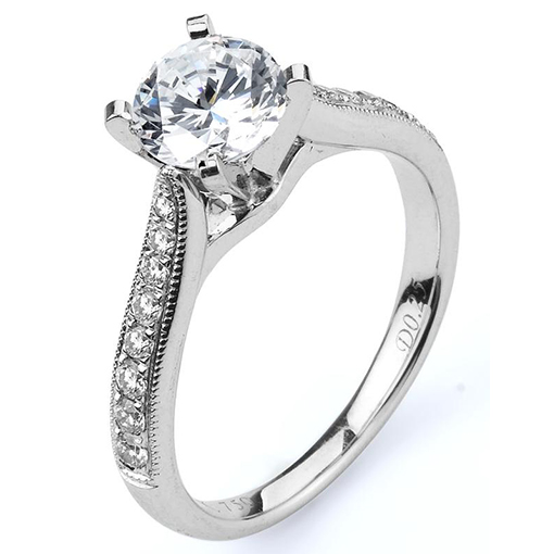 White Gold Wedding Ring Mount