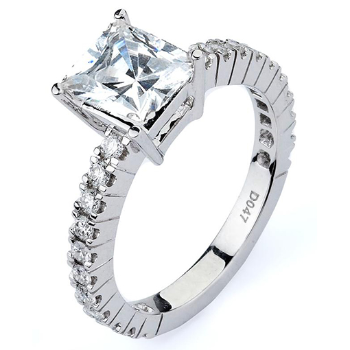 White Gold Traditional Wedding Ring Mount
