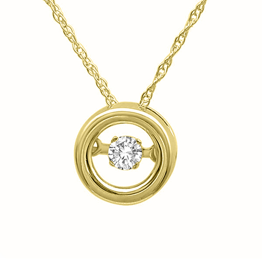 Liali Jewellery 18K Rose Gold Necklace for Women with 0.04ct Dancing Diamond  Stone Drop Shape Pendant, Rose Gold | DubaiStore.com - Dubai