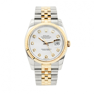 Rolex Oyster Perpetual Datejust Two Tone Gold Oyster